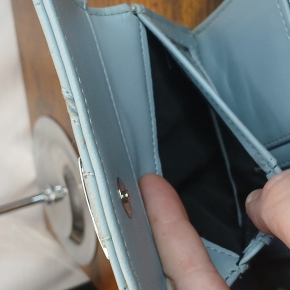 Steve Madden Blue Logo Women's Wallet Jean Colored - Picture 10 of 15